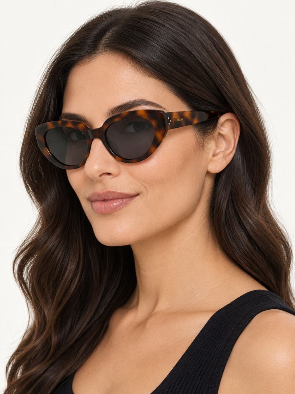 NEW Celine CL40286F 53A Havana Sunglasses Authentic